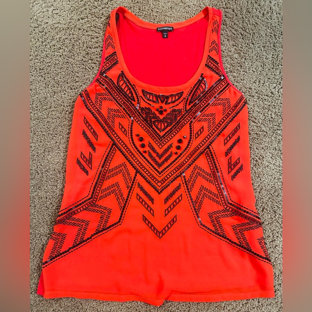 Express embellished tank